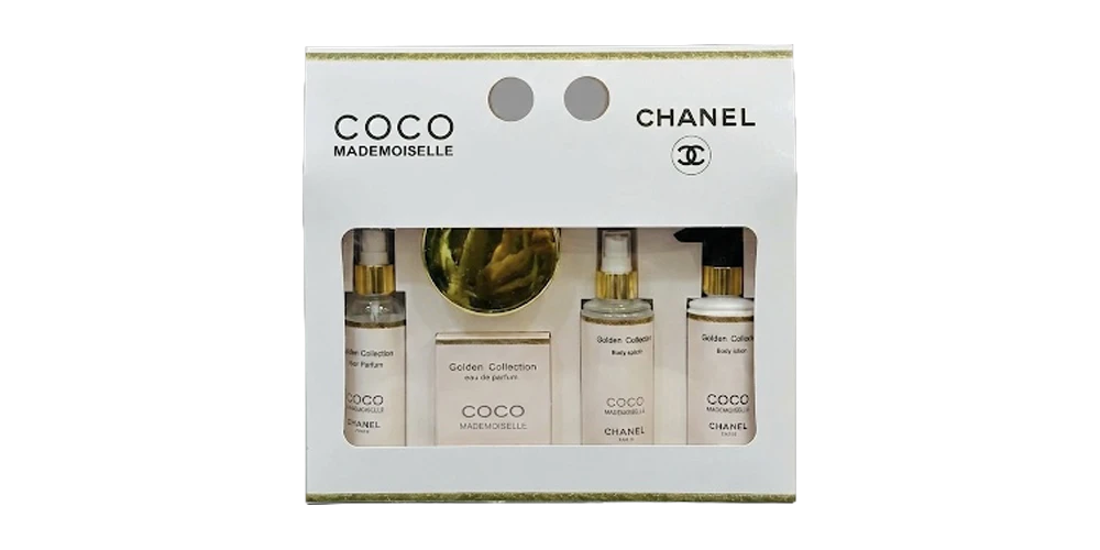 طقم كوكو مادمازل (٥ قطع) – مايا كوزمتكس | جولدن كوليكشن